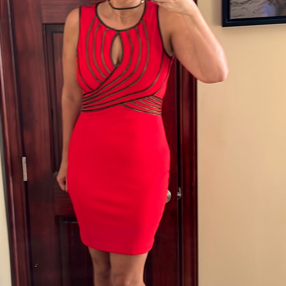 Tight red bodycon dress - size M from Ark & co.